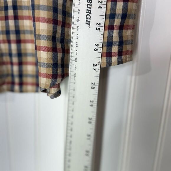 Carhartt Plaid Cotton Button Shirt Mens M Workwear Western Americana Rugged - Picture 5 of 8